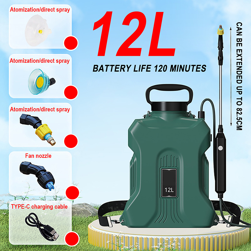 Gardening Tools Quality - Pulverizador eléctrico de 12L de alta
