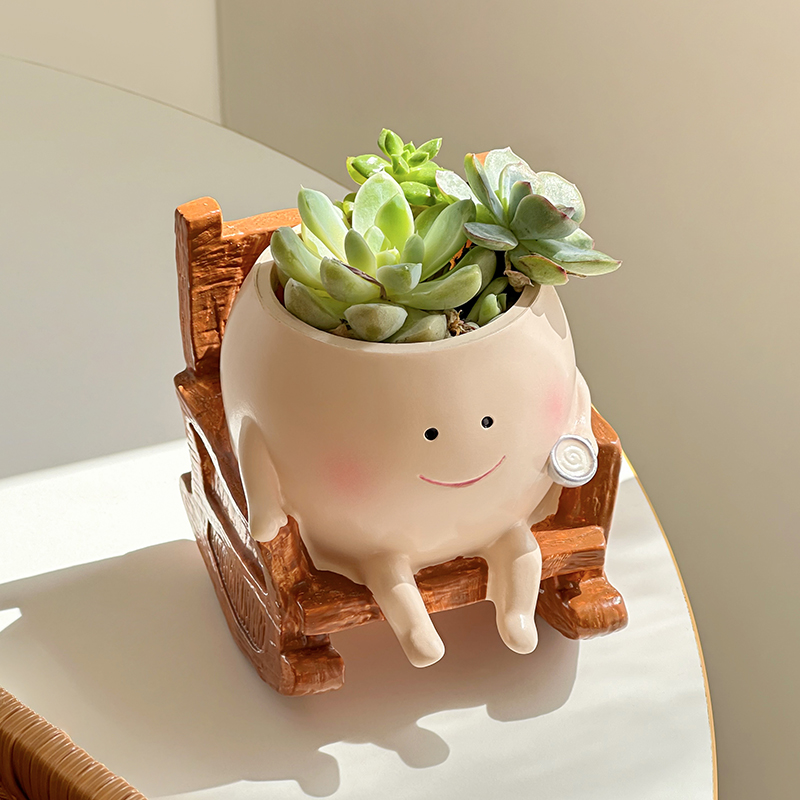 Gardening Tools Cute - Maceta de Resina con Forma de