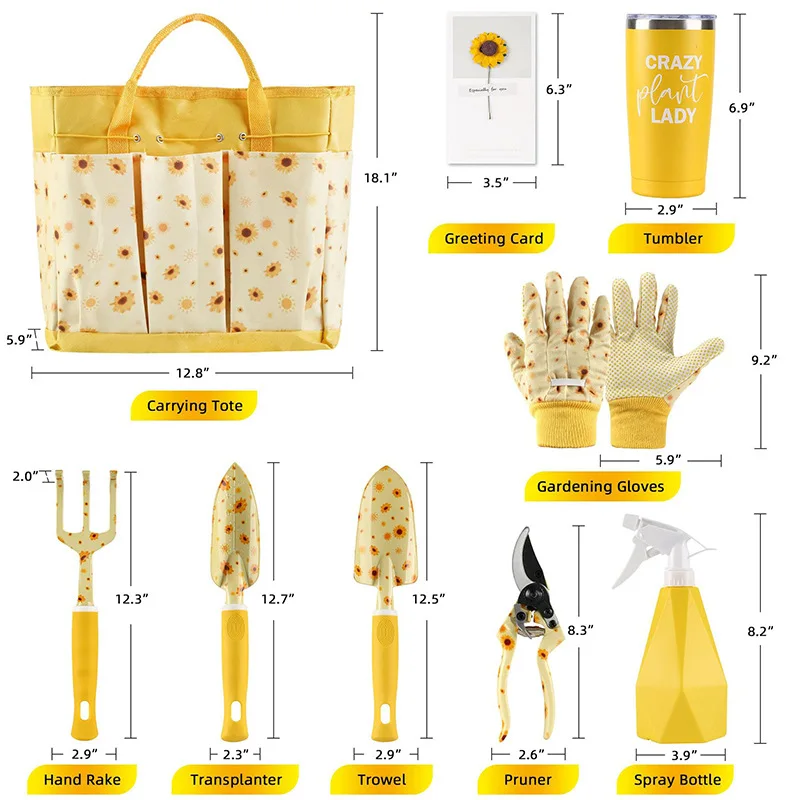 Gardening Tools Cute - Juego de Herramientas de Jardinería Duraderas,