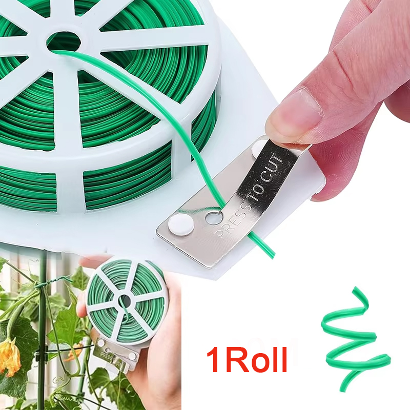 Garden Wire Twist Tie - Lazos giratorios para jardín, flejes multifuncionales