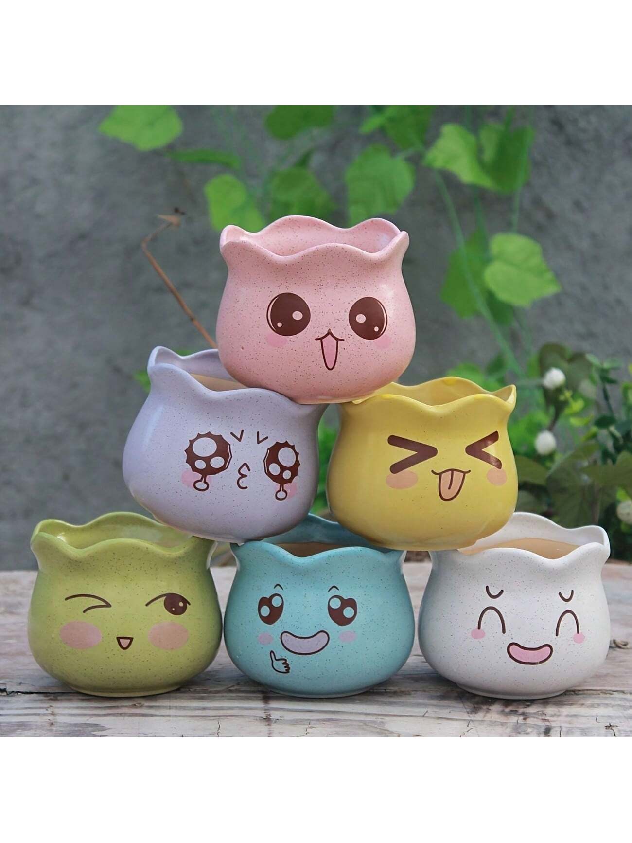 Juego de 6 Macetas de Cerámica - Gardening Tools Cute reseña y precio