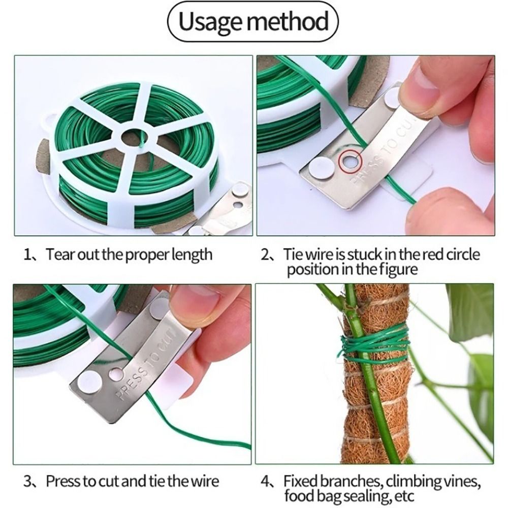1 Uds. Bridas para cables de h - Garden Wire Twist Tie reseña y precio