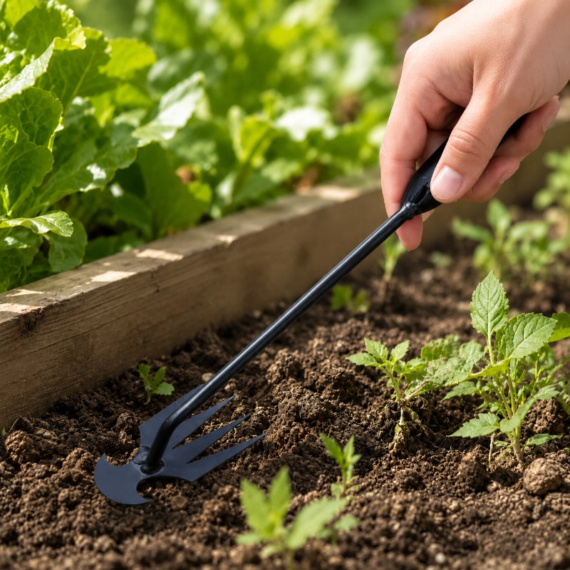 Rastrillo de jardín 2 en 1, he - Gardening Tools For Weeds reseña y precio