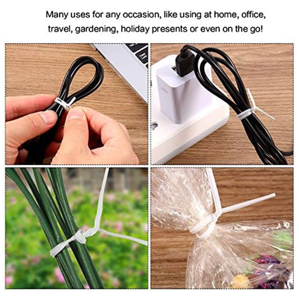 100 Uds BK WH bridas de alambr - Garden Wire Twist Tie reseña y precio