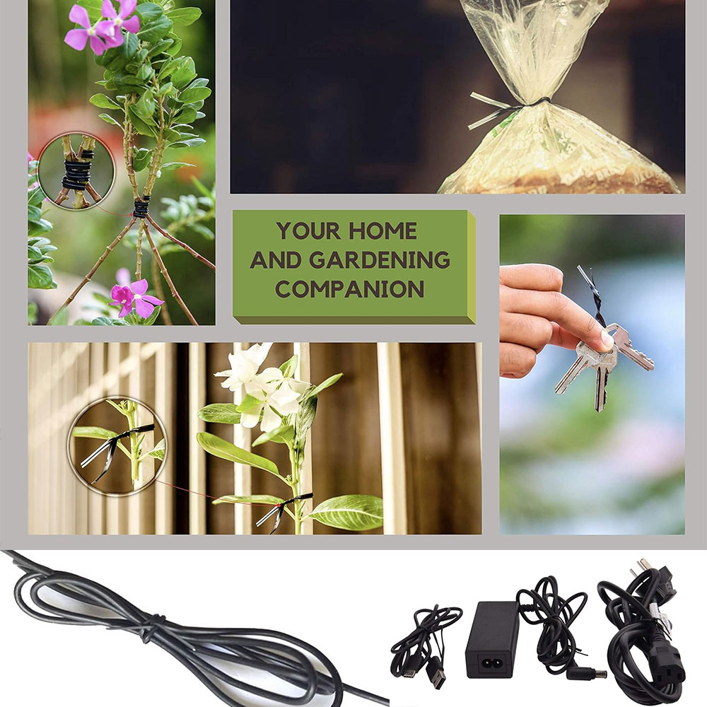 100 Uds BK WH bridas de alambr - Garden Wire Twist Tie reseña y precio