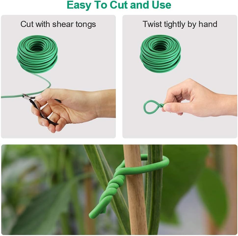 Ataduras de Goma Verdes para P - Garden Wire Twist Tie reseña y precio
