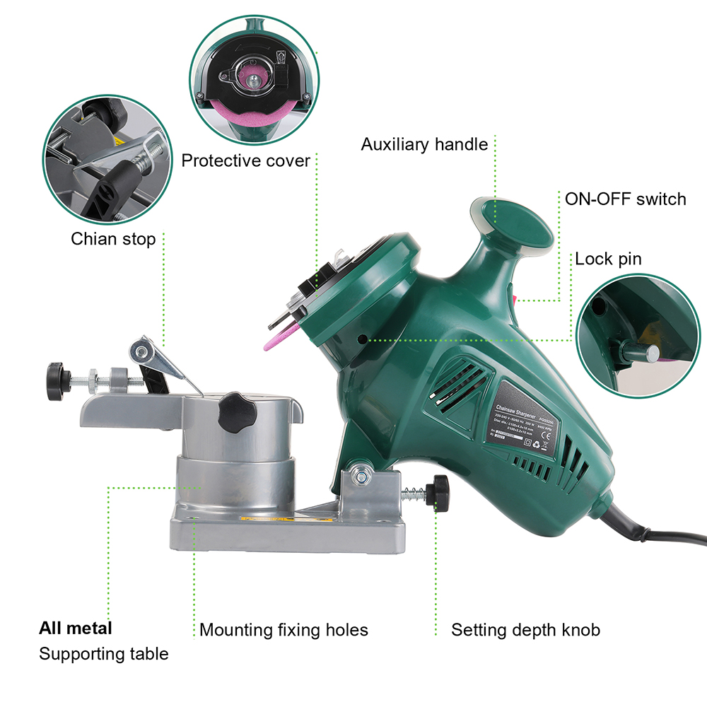 Afilador de motosierra POSENPR - Gardening Tools Electric reseña y precio