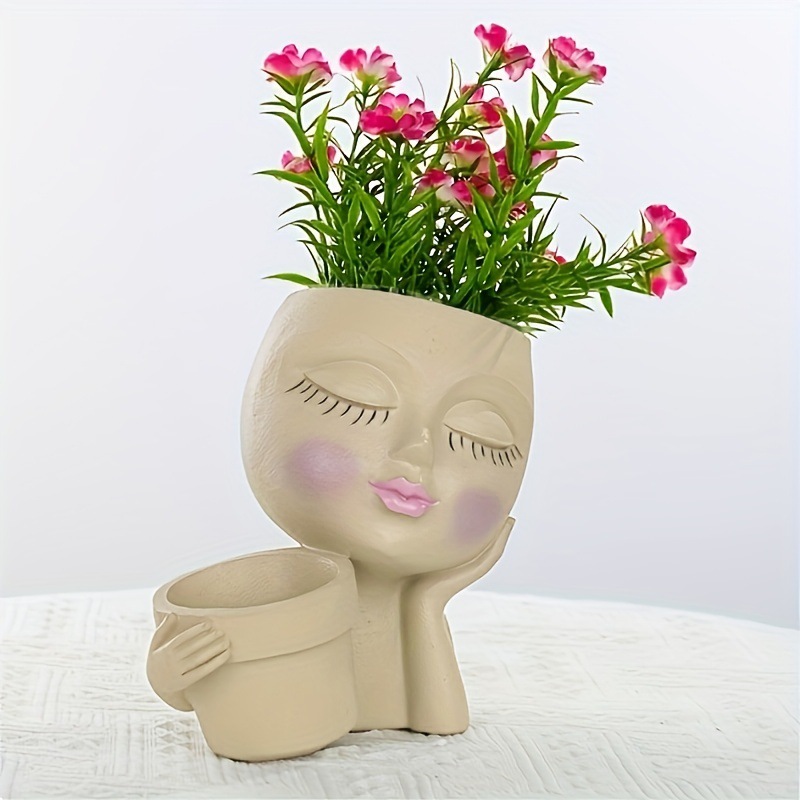 Maceta para la cara, macetas d - Gardening Tools Cute reseña y precio