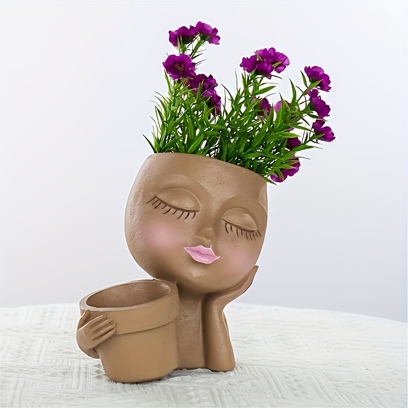 Maceta para la cara, macetas d - Gardening Tools Cute reseña y precio